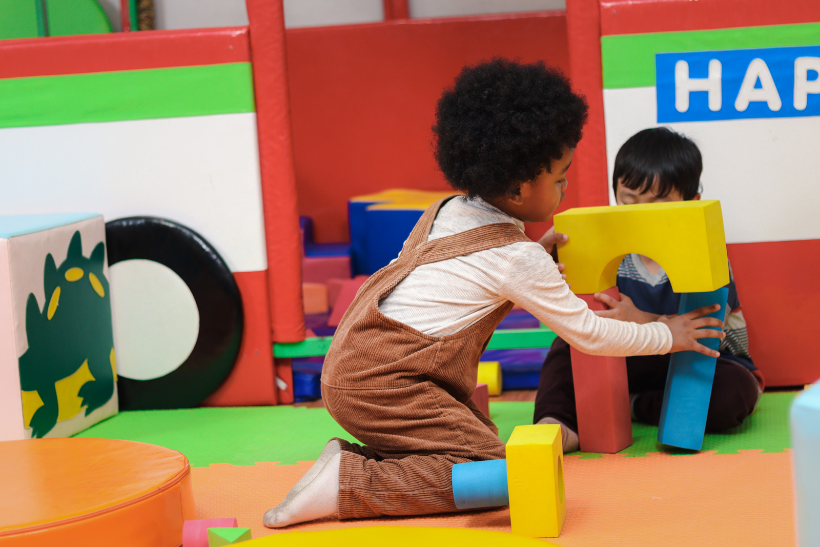 Children play in childcare center